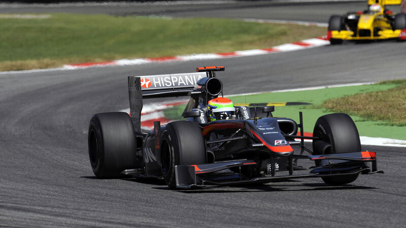 Racing Car on Track — Black, Dynamic, Afternoon, Photograph, Driver, Other Car