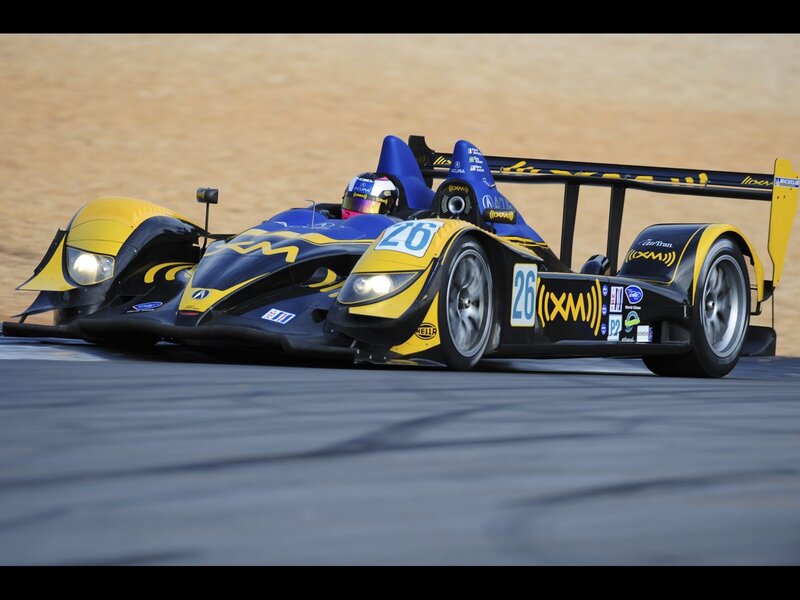 Racing Car on Track — Black, Dynamic