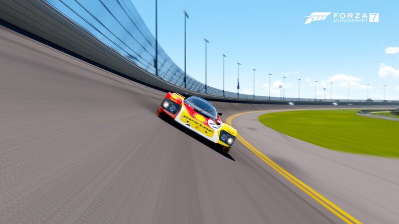 Racing Car on Track — Gray, Dynamic, Afternoon, 3d Render