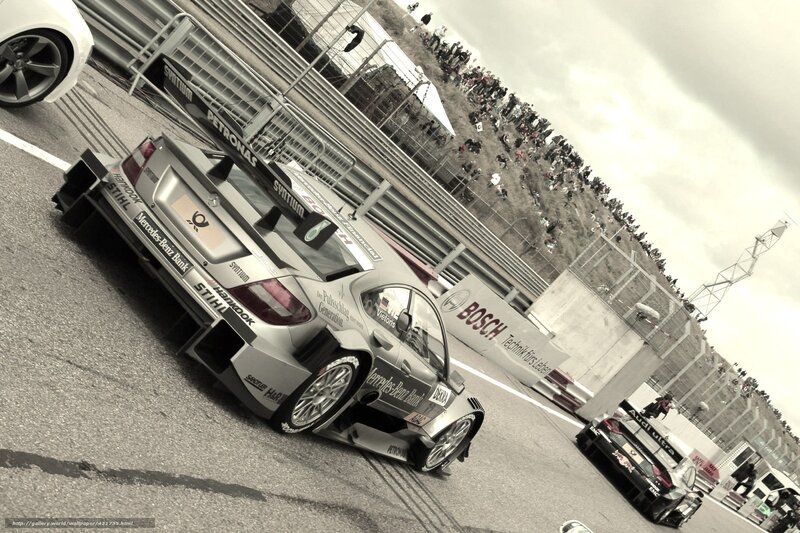 Racing Car on Track — Gray, Dynamic, Afternoon, Photograph