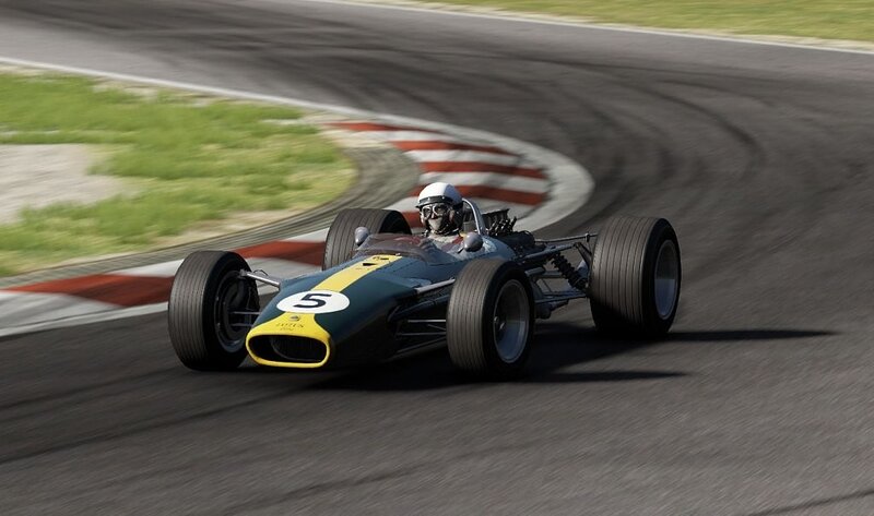 Racing Car on Track — Green, Dynamic, Afternoon, 3d Render