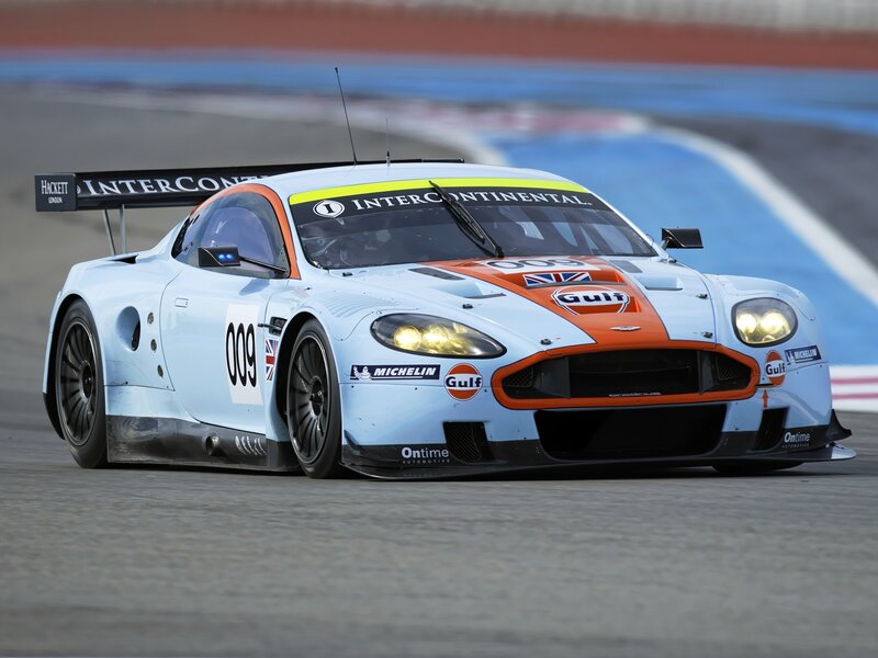 Racing Car on Track — Light Blue