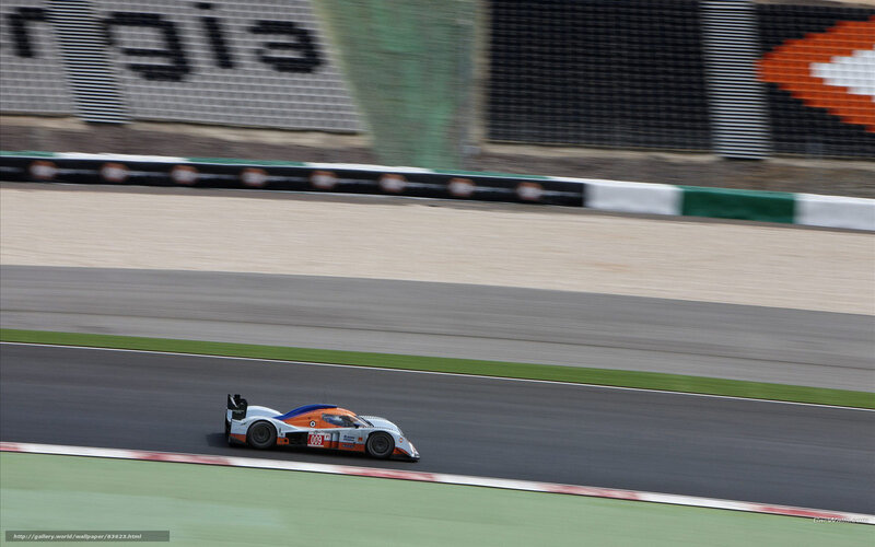 Racing Car on Track — Orange, Dynamic, Afternoon, Photograph