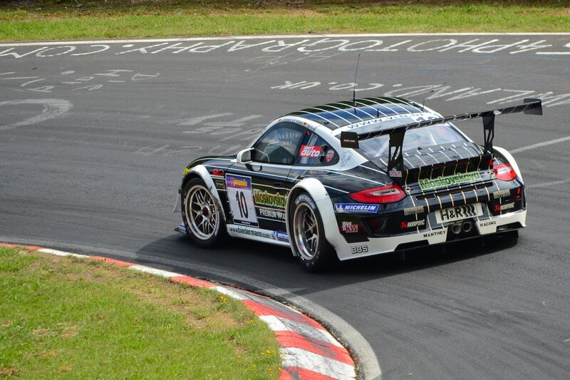 Racing Car on Track — Race Car