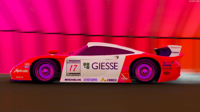 Racing Car on Track — Red, Dynamic, 3d Render