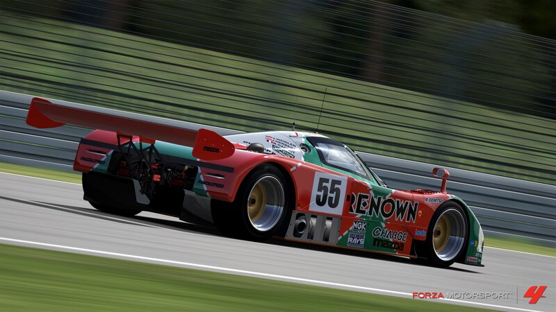 Racing Car on Track — Red, Dynamic, Afternoon, 3d Render, Race Car