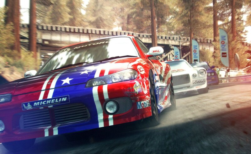 Racing Car on Track — Red, Dynamic, Afternoon, 3d Render