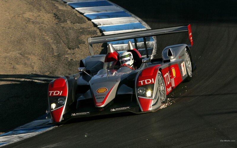 Racing Car on Track — Red, Dynamic, Afternoon, Photograph, Driver