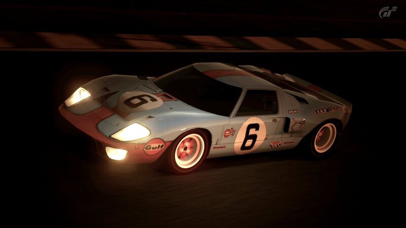 Racing Car on Track — White, Dramatic, Night, 3d Render