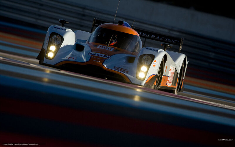 Racing Car on Track — White, Dramatic, Night, Photograph, Driver