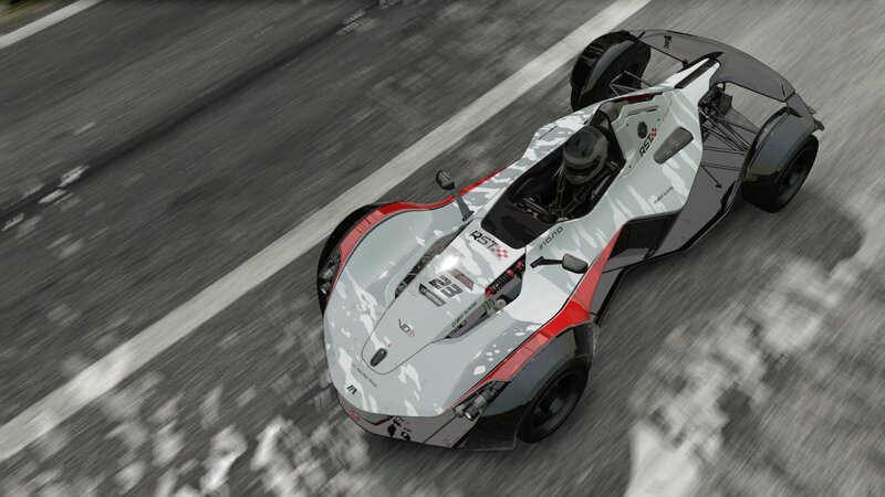 Racing Car on Track — White, Dynamic, 3d Render