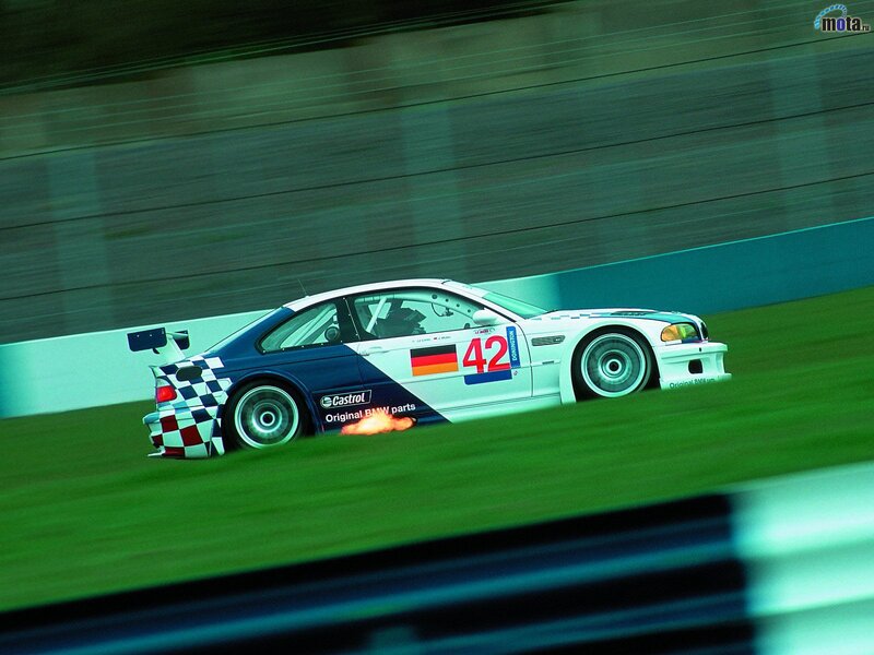 Racing Car on Track — White, Dynamic, Photograph, Race Car, Checkered Flag