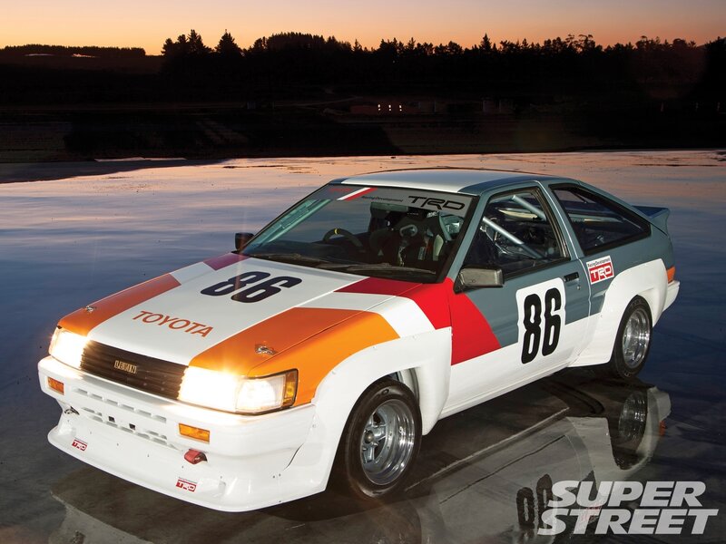 Racing Car on Wet Surface