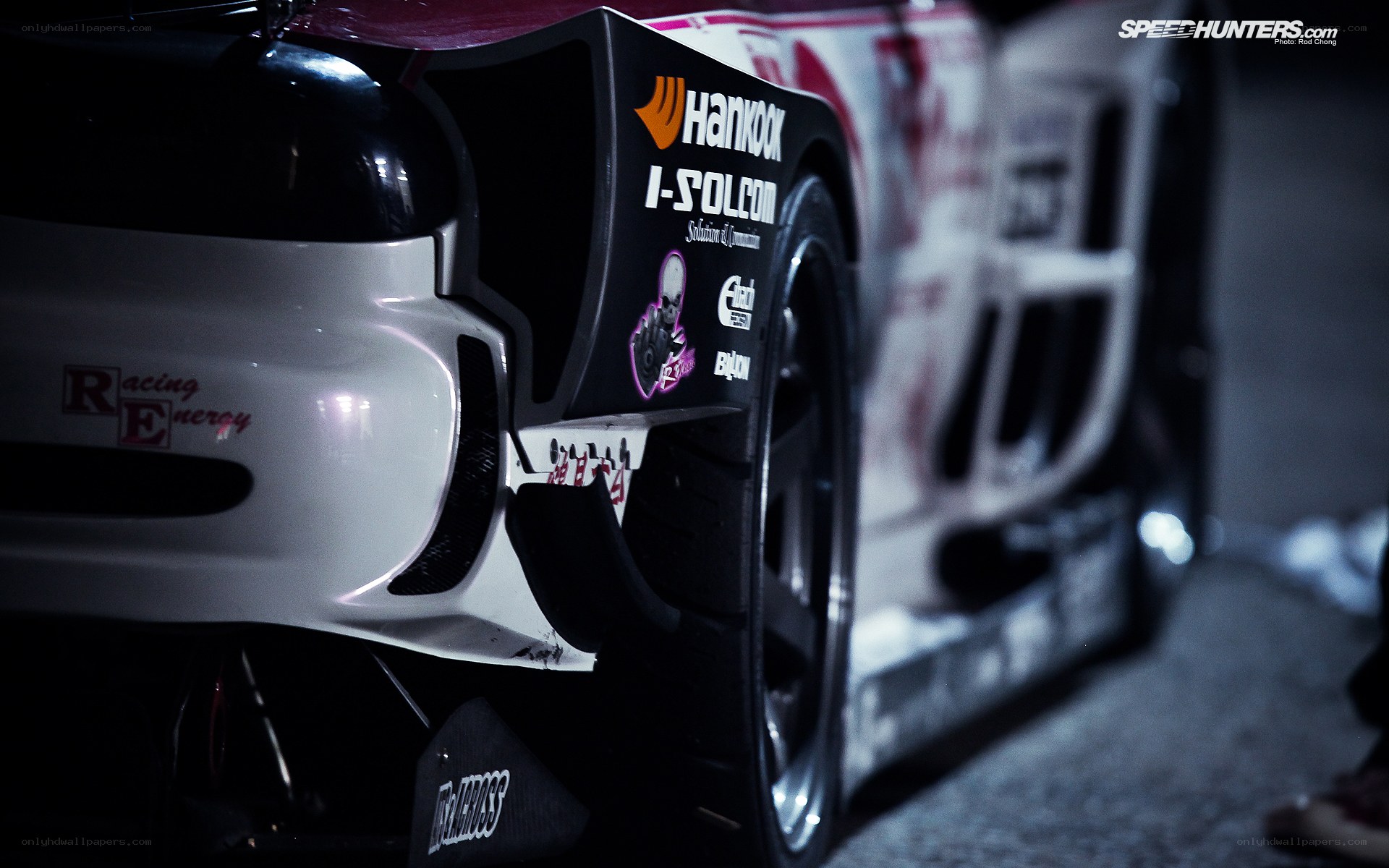 racing car rear view