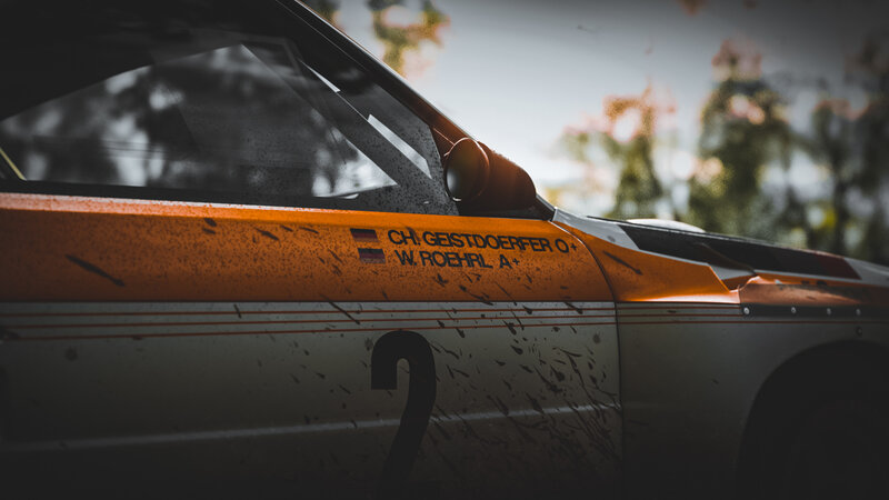 Racing Car Side View