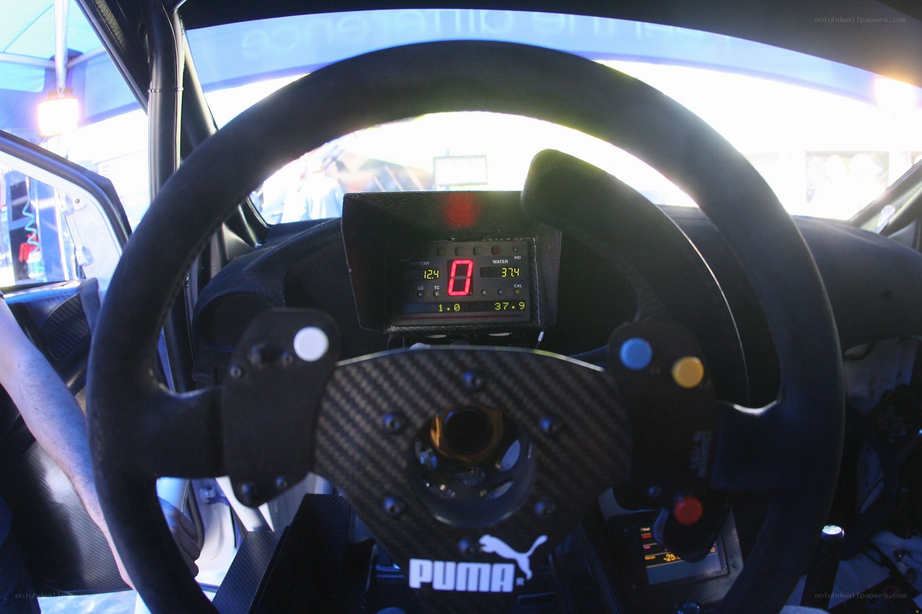 racing car steering wheel