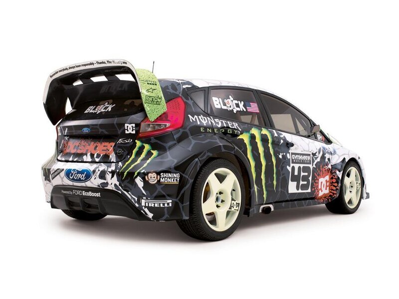 Racing Car with Decals — Black