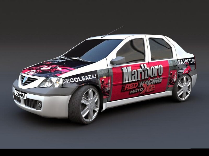 Racing Car with Decals