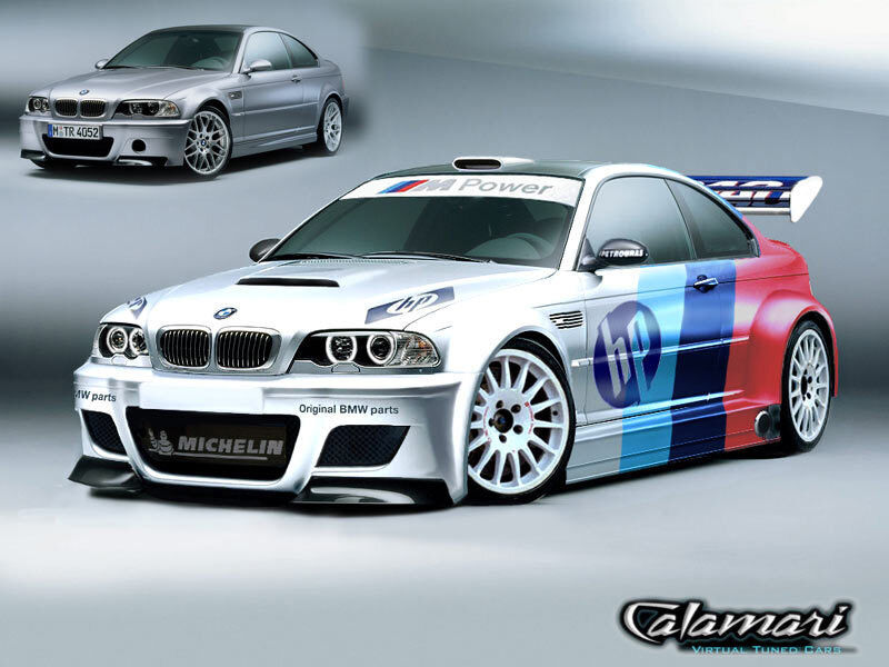 Racing Car with Sponsor Decals — Silver