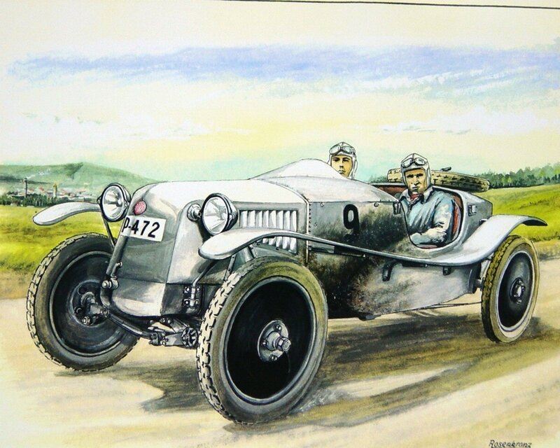 Racing Car with Two Drivers