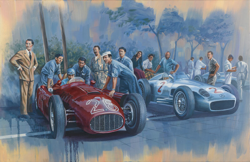 Racing Cars and Crew — Red