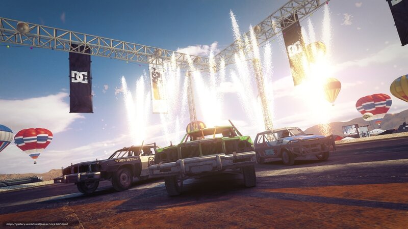 Racing cars at festival