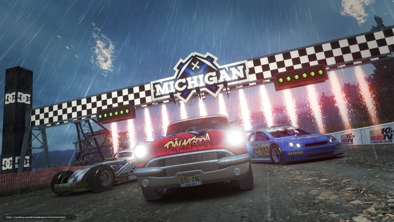 Racing Cars at Finish Line — Red