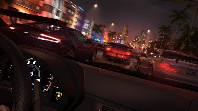 Racing Cars at Night — Black, Dynamic