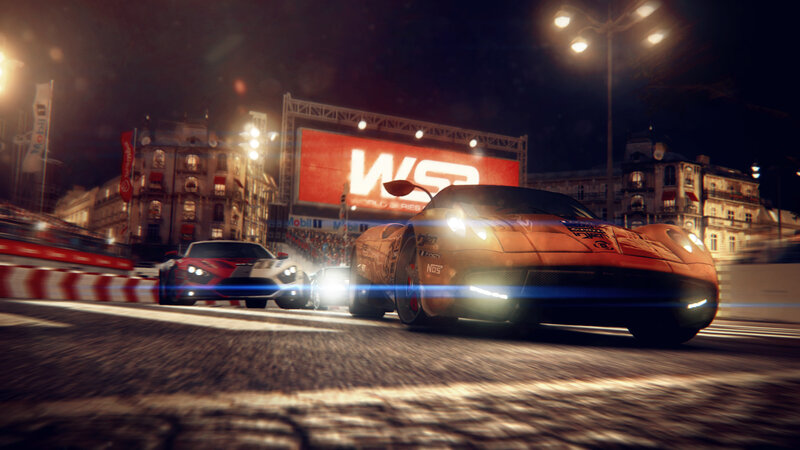 Racing Cars at Night — Orange