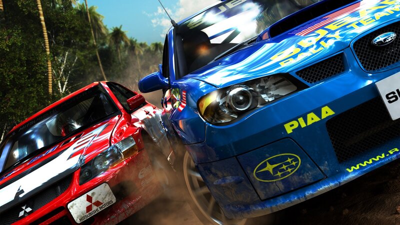 racing cars in action