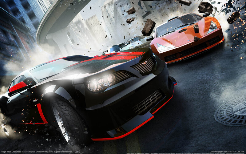 Racing Cars in Crash — Black