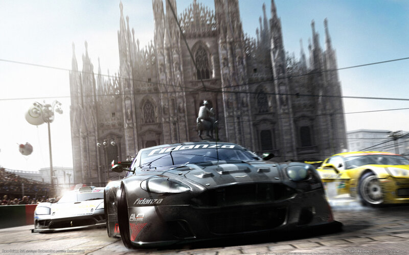 racing cars in milan