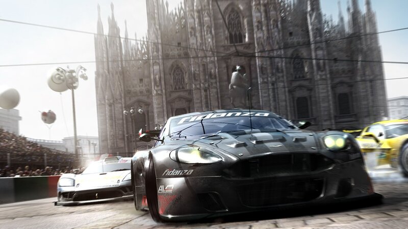racing cars in milan