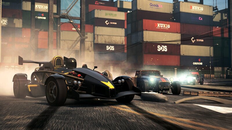 Racing Cars in Port