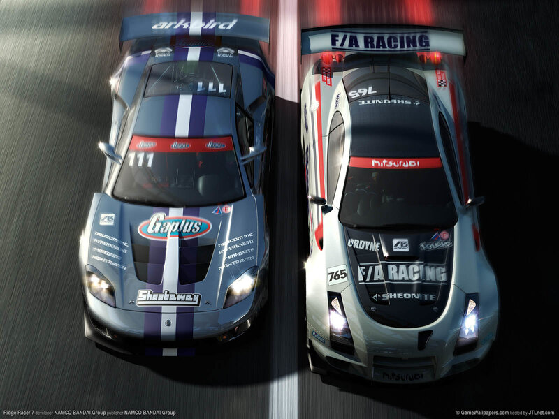 Racing cars in Ridge Racer