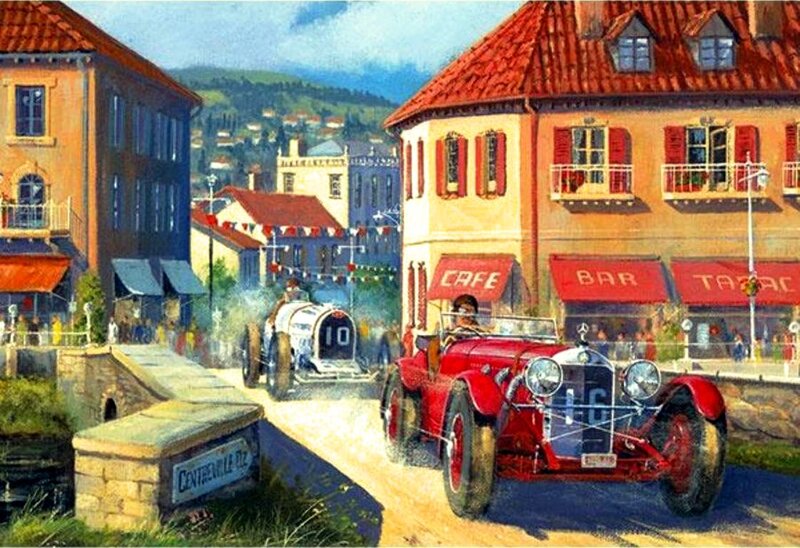Racing Cars in Town