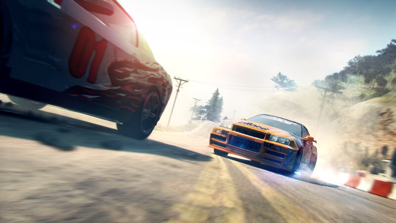 Racing Cars on a Road