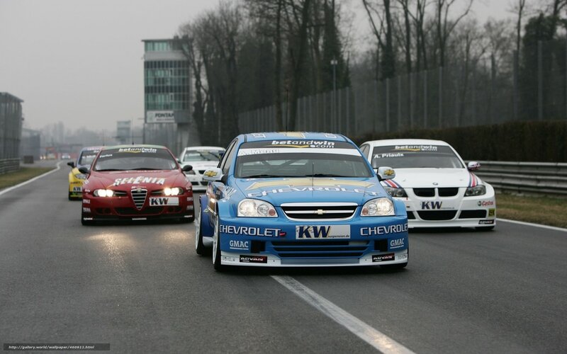 racing cars on a track