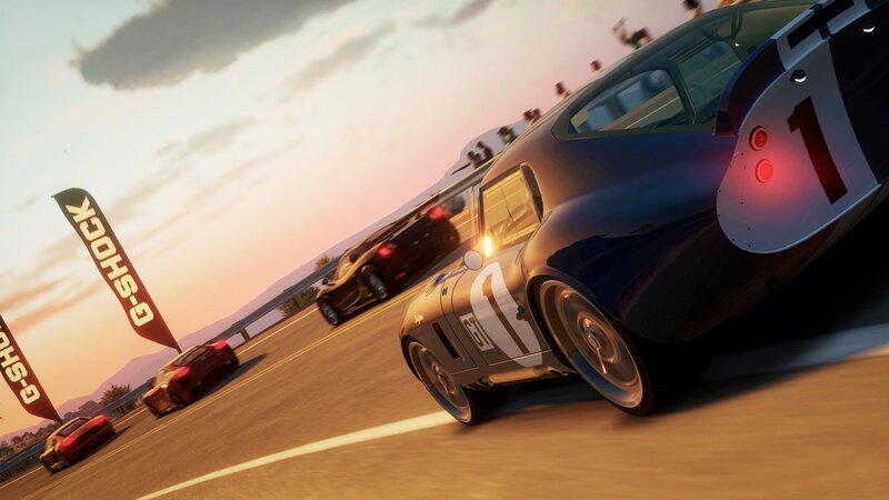 racing cars on a track