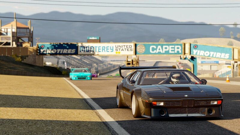 racing cars on a track