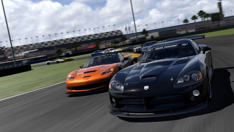 racing cars on a track