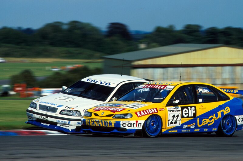 racing cars on a track