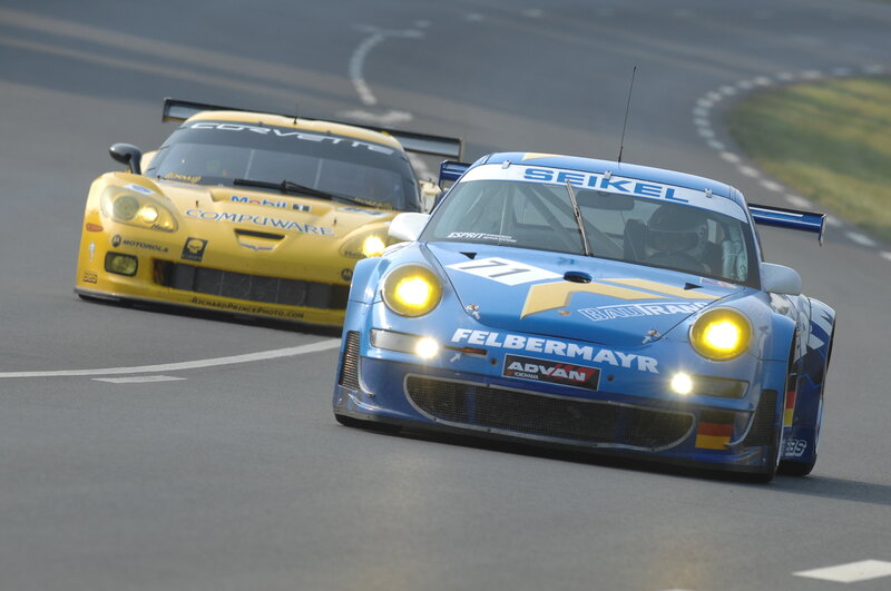 racing cars on a track