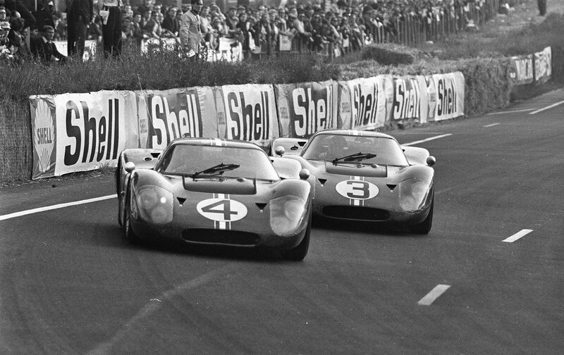 racing cars on a track