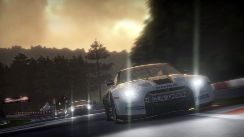 racing cars on a track