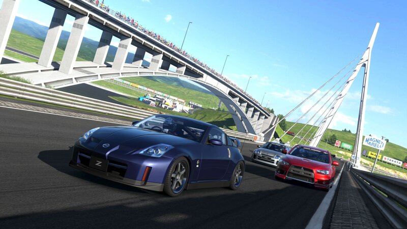racing cars on a track