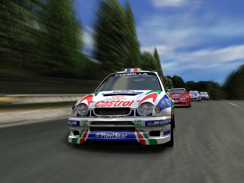racing cars on a track