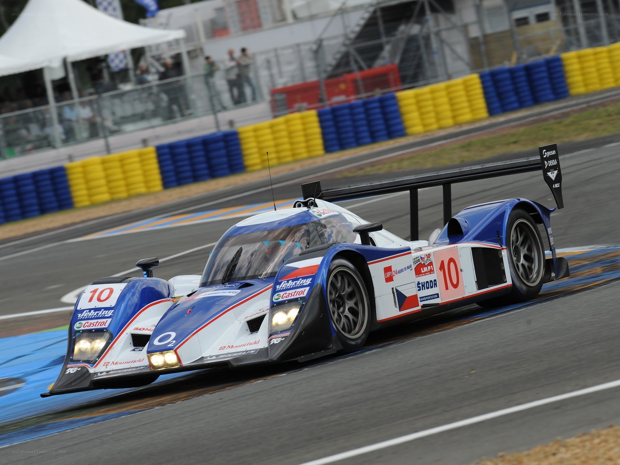 racing cars on a track