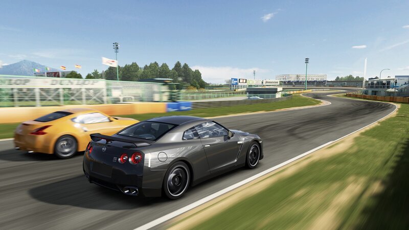 racing cars on a track