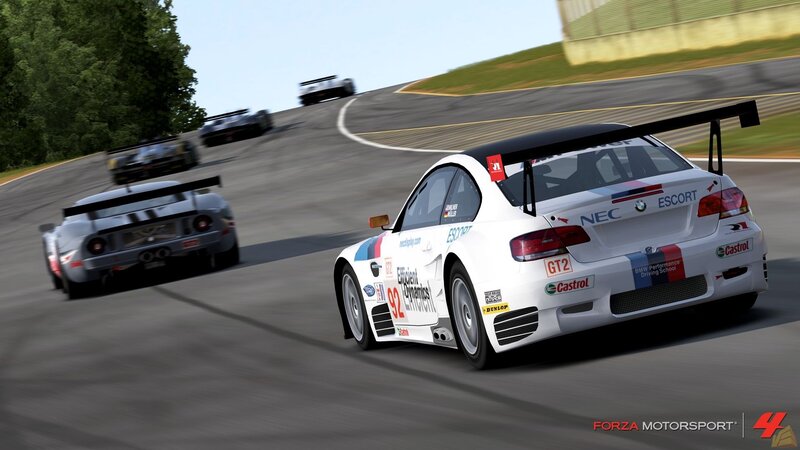 racing cars on a track